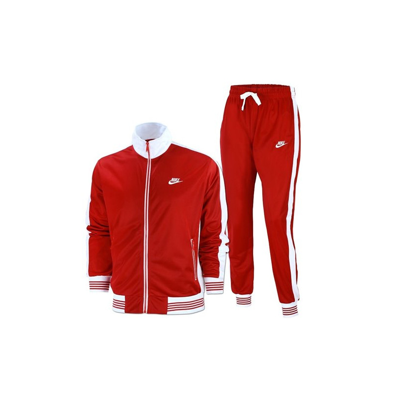 Nike Men's Sportswear 2 Piece Set Tracksuit Red /White