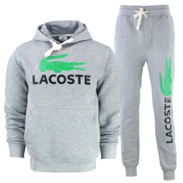 Lacoste Men’s Cotton Fleece Pullover Hoodie & Pants Set