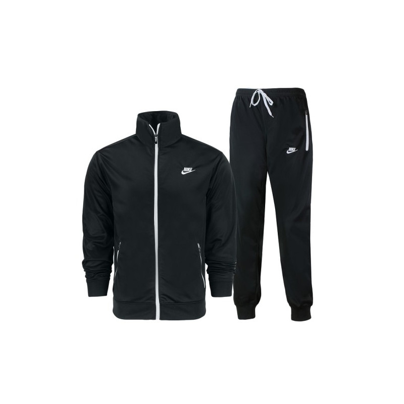 Nike Men's Knit Tracksuit Black/White