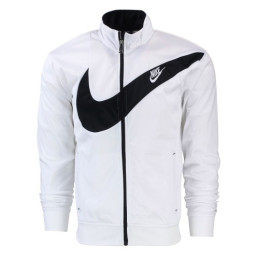 Nike Sportswear Swoosh  2 Piece Tracksuit White/Black