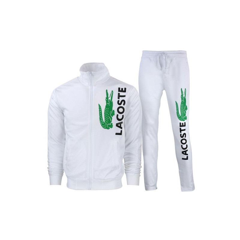 Lacoste Men's Sport Color-Blocked Track Suit White