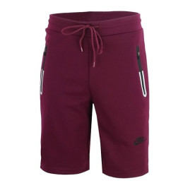 Nike Men's Short-Sleeve Full Zip Jacket  & Short Set Burgundy