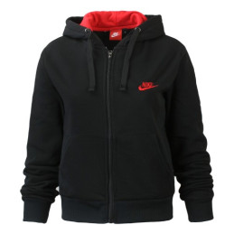 Nike Women's Sportswear Tech Fleece Hoodie & Pants 2 Pc Set Black/Red