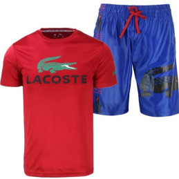 Lacoste Men's Sport Dri-Fit Shorts & T Shirt 2 Pc Set Final Sale