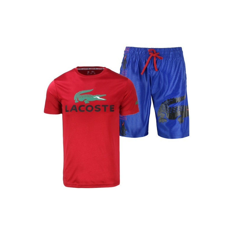 Lacoste Men's Sport Dri-Fit Shorts & T Shirt 2 Pc Set Final Sale