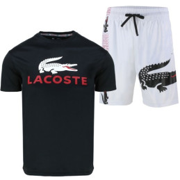 Lacoste Men's Sport Dri-Fit Shorts & T Shirt 2 Pc Set Final Sale