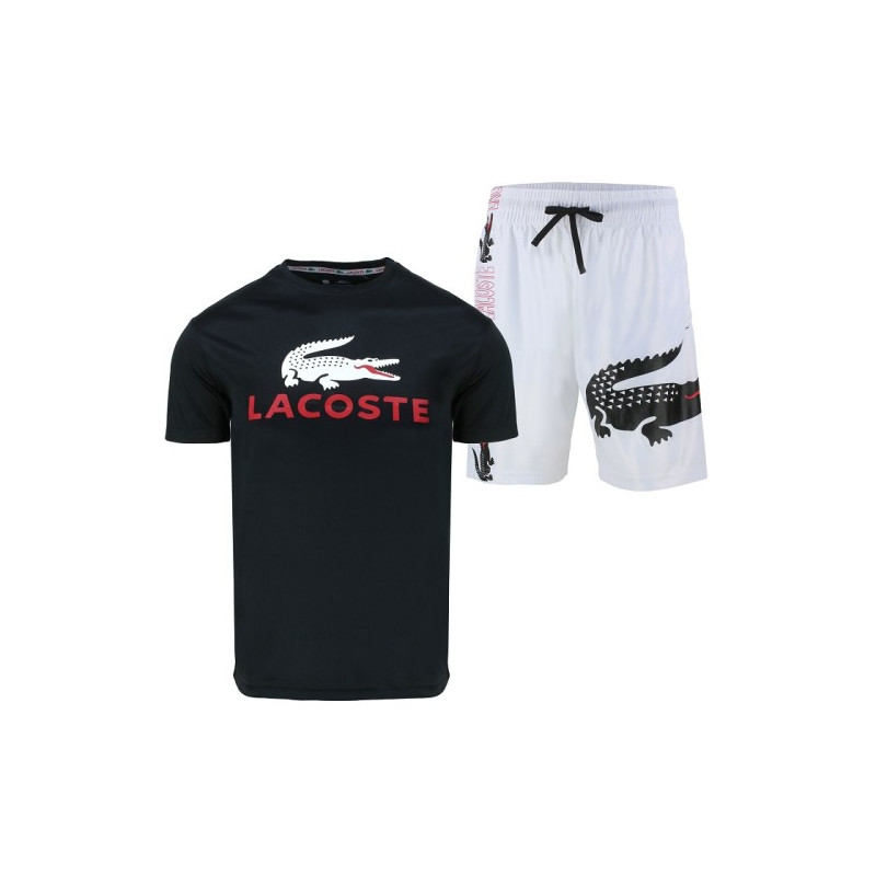 Lacoste Men's Sport Dri-Fit Shorts & T Shirt 2 Pc Set Final Sale