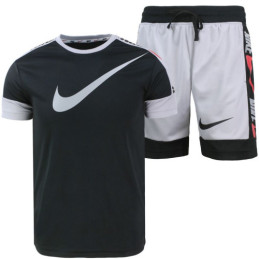 Nike Swoosh Men's Sport Dri-Fit Shorts & T Shirt 2 Pc Set