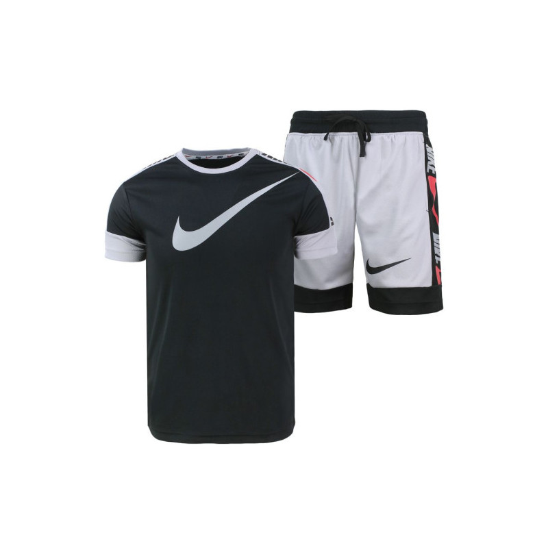 Nike Swoosh Men's Sport Dri-Fit Shorts & T Shirt 2 Pc Set