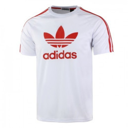 Adidas Men's 3-Stripes  Fleece Shorts & Tee Shirt Set