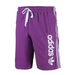 Adidas Men's 3-Stripes  Fleece Shorts & Tee Shirt Set