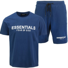 Men's Fear of God Essentials Crewneck T-Shirt & Short Set