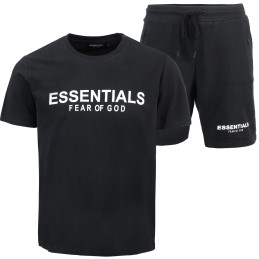 Men's Fear of God Essentials Crewneck T-Shirt & Short Set