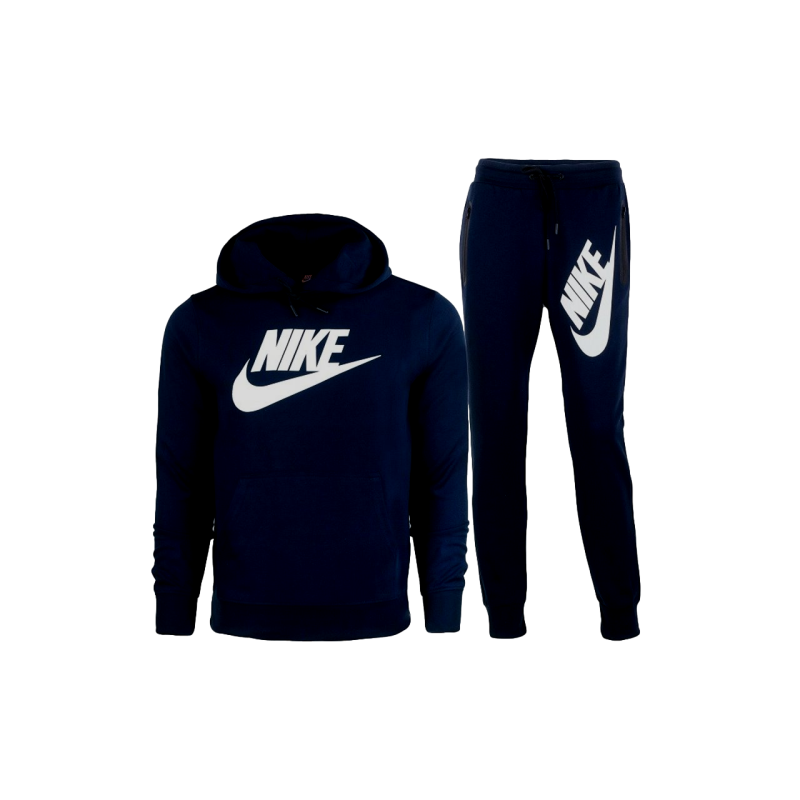 Nike Sportswear Tech Fleece Men's Pullover Hoodie & Pants 2 Pc Set Black