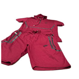 Nike Sportswear Tech Fleece Short-Sleeve Full Zip Hoodie & Short Set