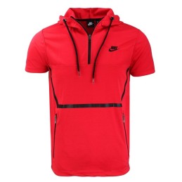 Nike Sportswear Tech Fleece Short-Sleeve Full Zip Hoodie & Short Set