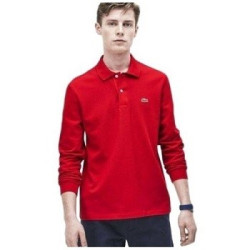 Lacoste Long Sleeve Pique Polo Shirt Red