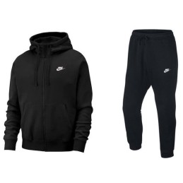 Nike Sportswear Club Fleece Men's Full Zip Hoodie & Pants Set Black