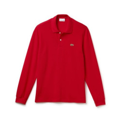 Lacoste Long Sleeve Pique Polo Shirt Red