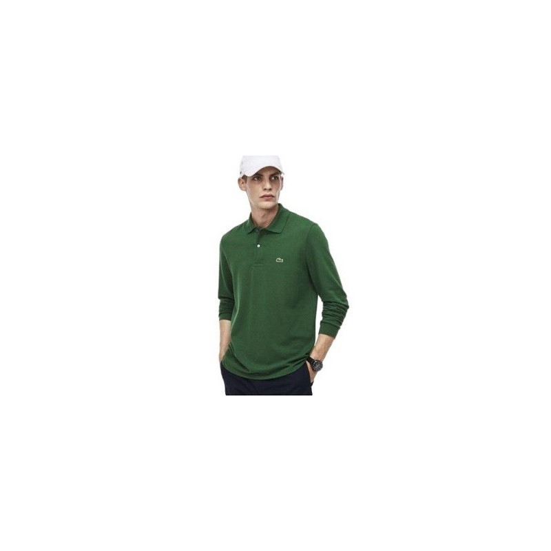 Lacoste Long Sleeve Pique Polo Shirt Kelly Green