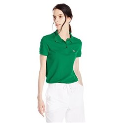 Lacoste Womens  Short Sleeve Polo Shirt -Kelly  Green