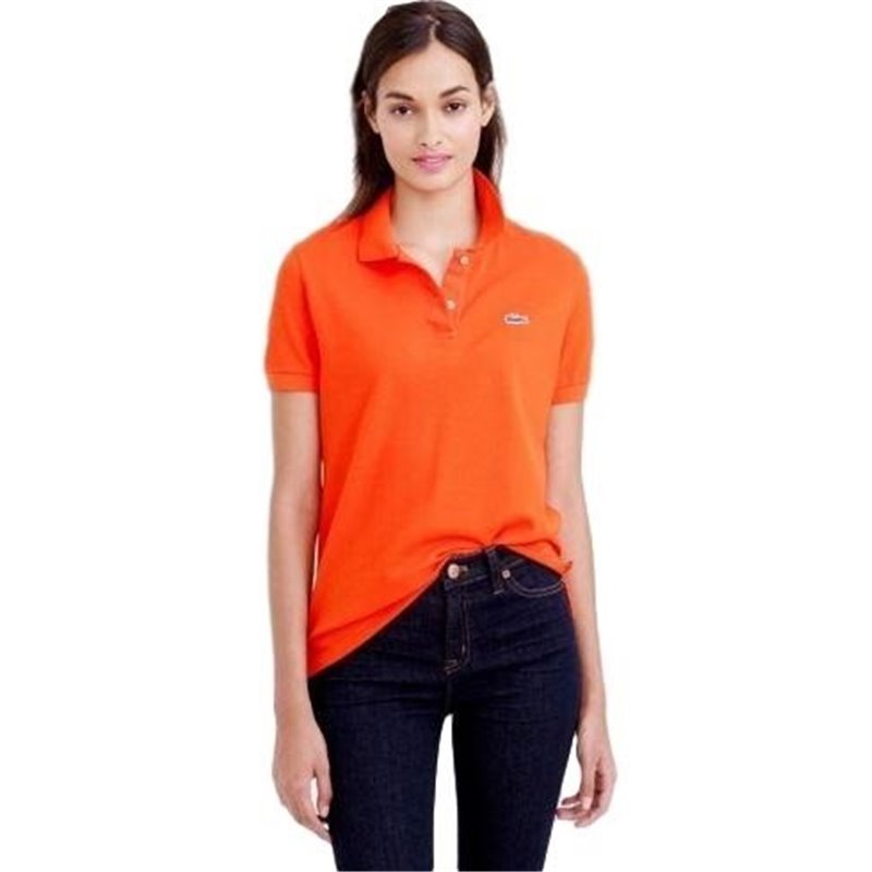 Lacoste Womens Classic Short Sleeve Polo Shirt - Orange