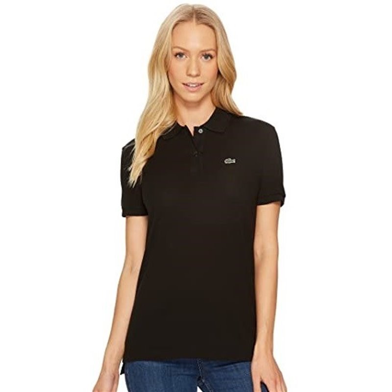 Lacoste Womens Classic Short Sleeve Polo Shirt - Black