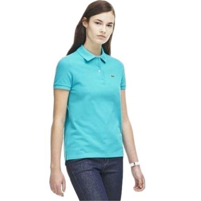 Lacoste Womens Classic Short Sleeve Polo Shirt - Turquoise