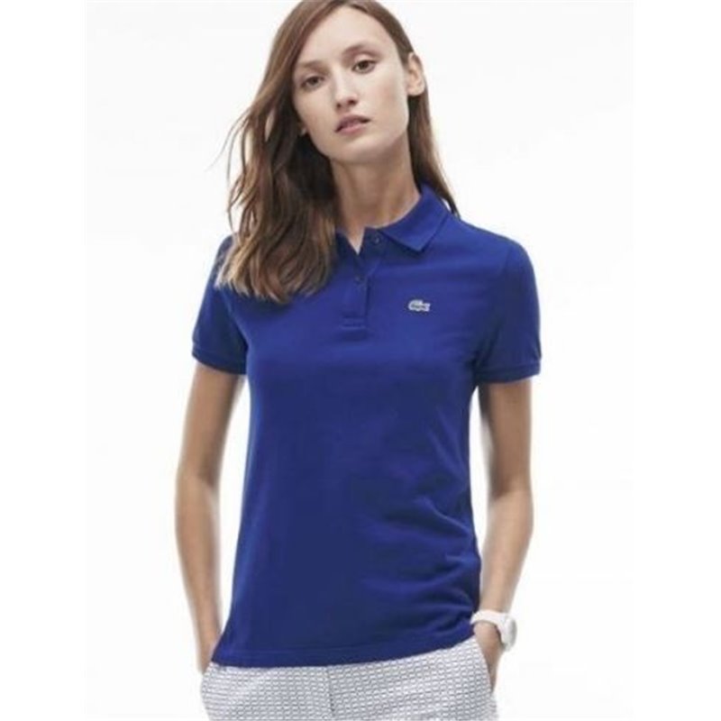 Lacoste Womens Classic Short Sleeve Polo Shirt - Royal