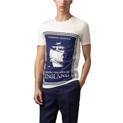 Burberry Men's Book Cover Print Cotton T-Shirt