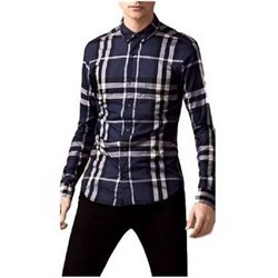 Burberry Brit  Men's Cotton Check Shirt Navy