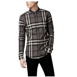 Burberry Brit  Men's Cotton Check Button Down Shirt