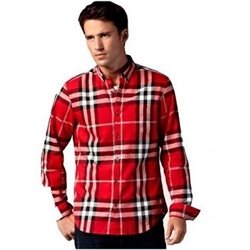 Burberry Brit  Men's Cotton Nova Check Button Down Shirt