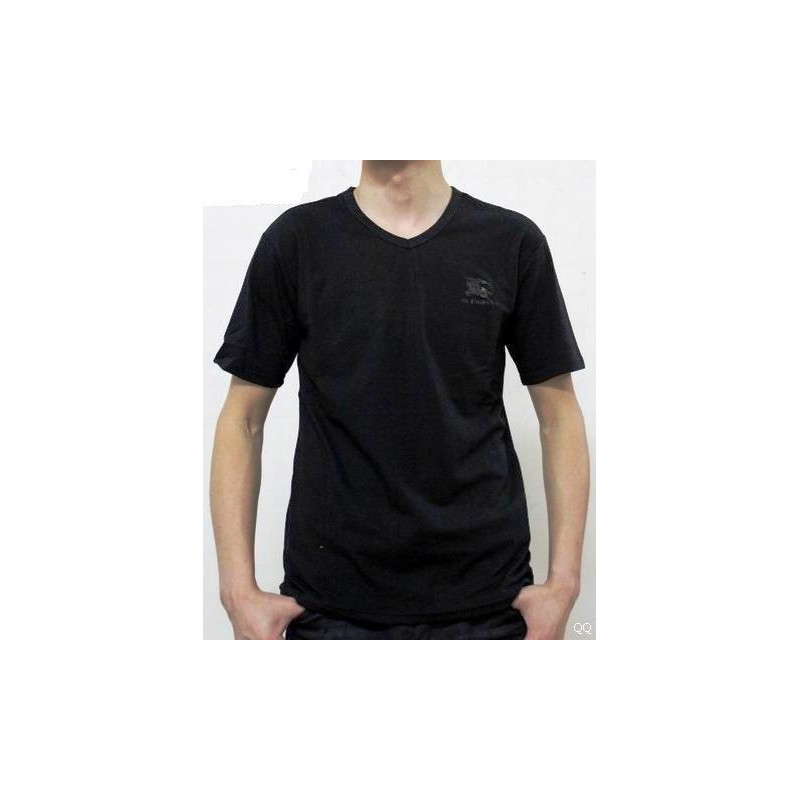 Burberry Men's V Neck T- Shirt Black