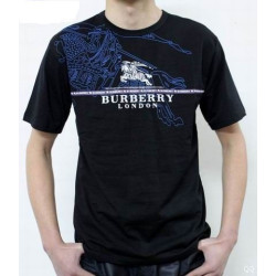 Burberry Men's Crew Neck T- Shirt Black