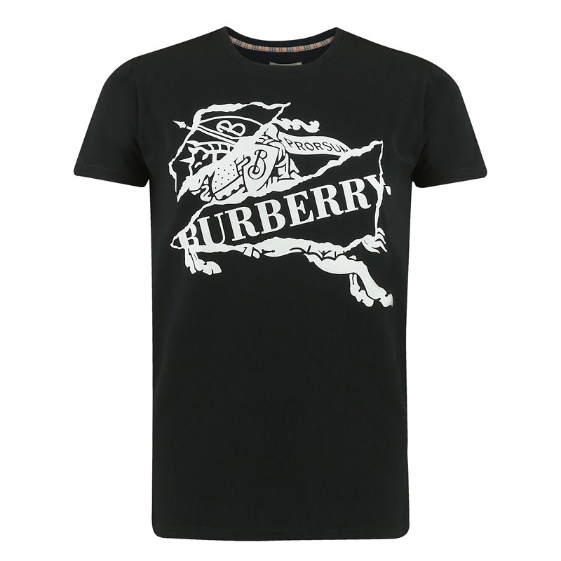 Burberry Men's Cruise Abtot black cotton T-shirt