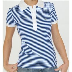 Lacoste  Women's Stripe Short Sleeve Polo Shirt