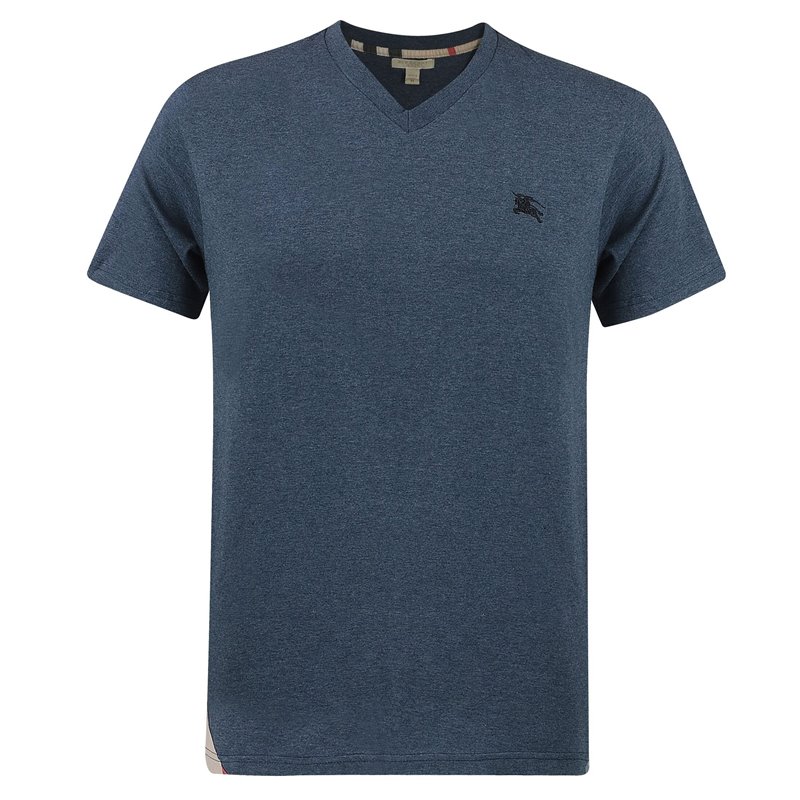 Burberry Brit Men's V Neck T- Shirt Heather