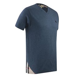 Burberry Brit Men's V Neck T- Shirt Heather