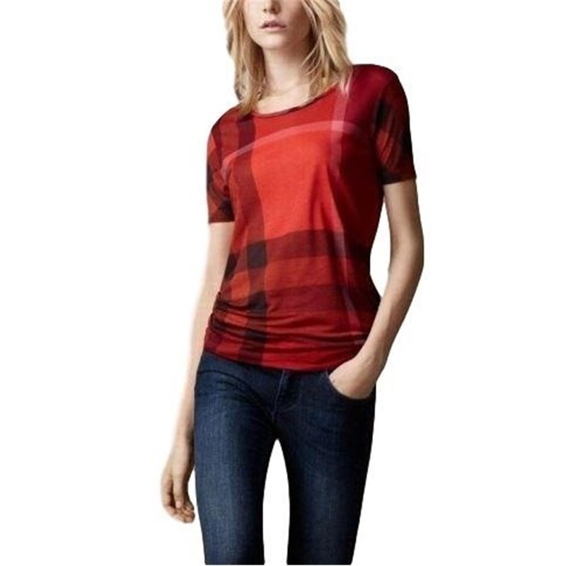 Burberry  London Check Front  T-Shirt -Women's