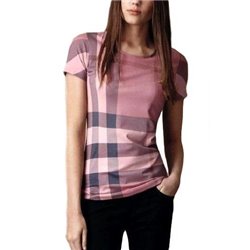 Burberry  London Check Front  T-Shirt -Women's