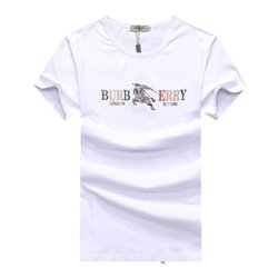 Burberry Men's Crew Neck  Jersey Check Graphic T-Shirt