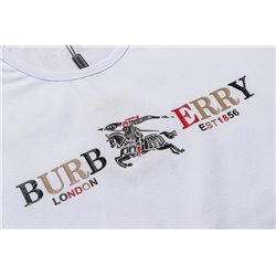 Burberry Men's Crew Neck  Jersey Check Graphic T-Shirt