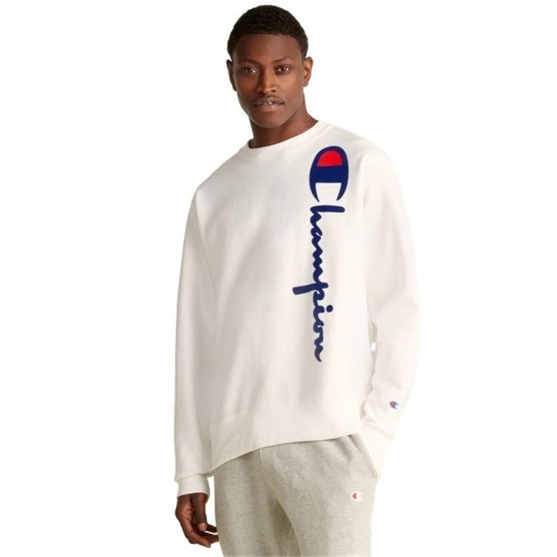 Oversized Flock Script Crew Neck Sweatshirt