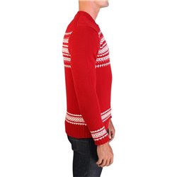 MONCLER Moncler Men's Virgin Wool Holiday Crewneck Sweater Red