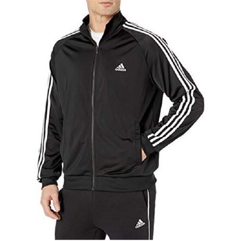 Adidas 3-Stripe Tricoat Track Set Jacket & Pants Black