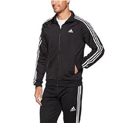 Adidas 3-Stripe Tricoat Track Set Jacket & Pants Black